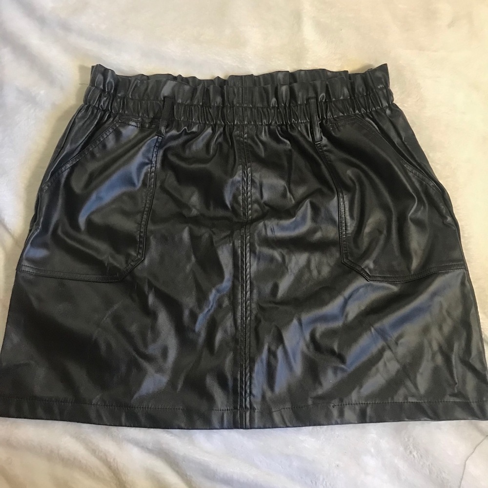 F21 Leather Skirt